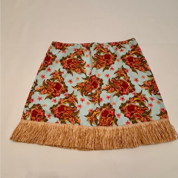 Letarte Other - Letarte Maui Hawaii Floral Fringe Swim Coverup Skirt - Multicolor Size Medium